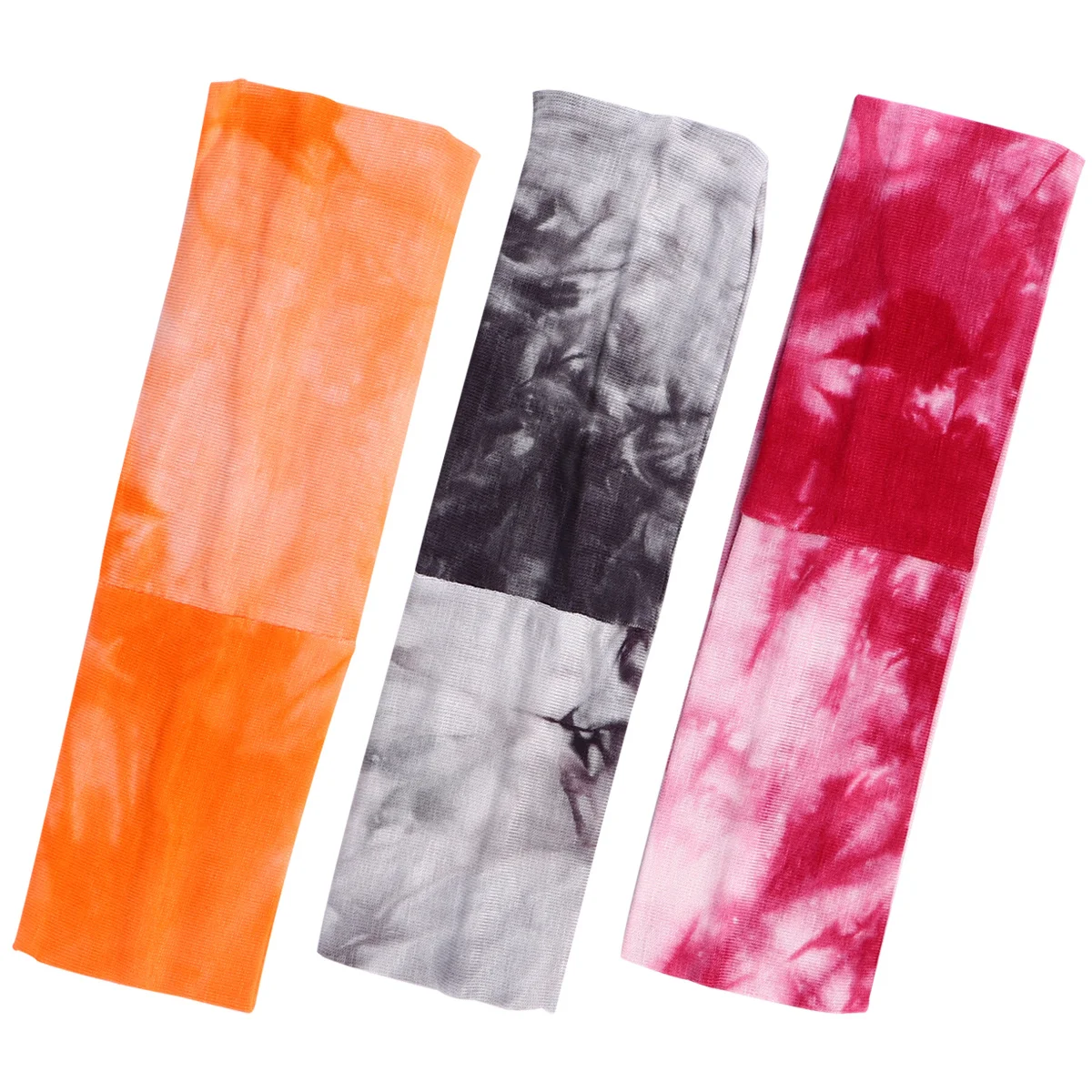 

3Pcs Yoga Headbands Elastic Sweat Absorb Hair Bands Sports Training Quick-Dry Hair Accessories Wine Red Gray Orange