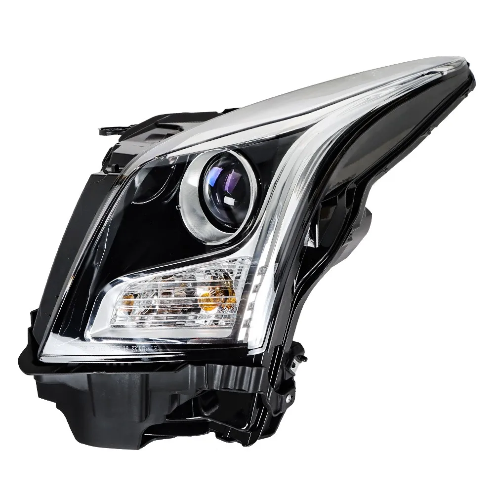 For Cadillac ATS 2013-2018 Driver/Left Side Headlight Halogen Projector Chrome