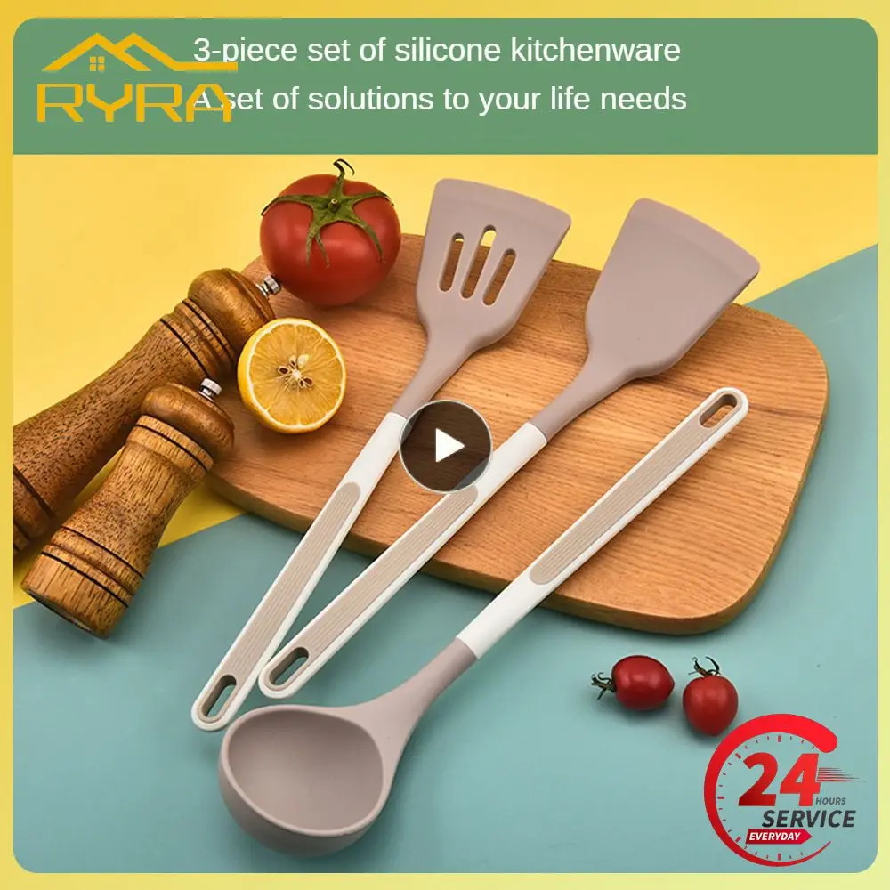 Non Stick Silicone Spatula Silicone + Material Non Stick Pan Food Grade Safety And Environmental Protection Durable Spoon Set