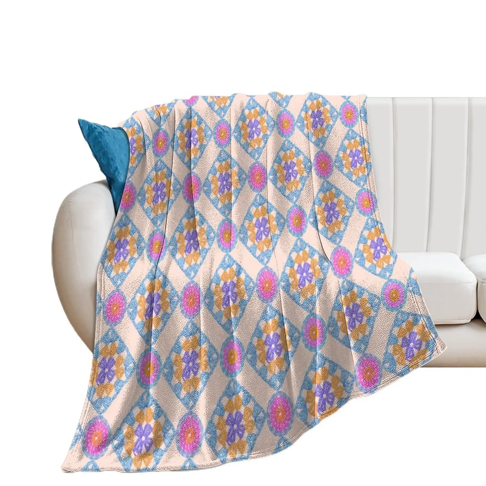 

Granny square Throw Blanket Soft Big Moving Blankets