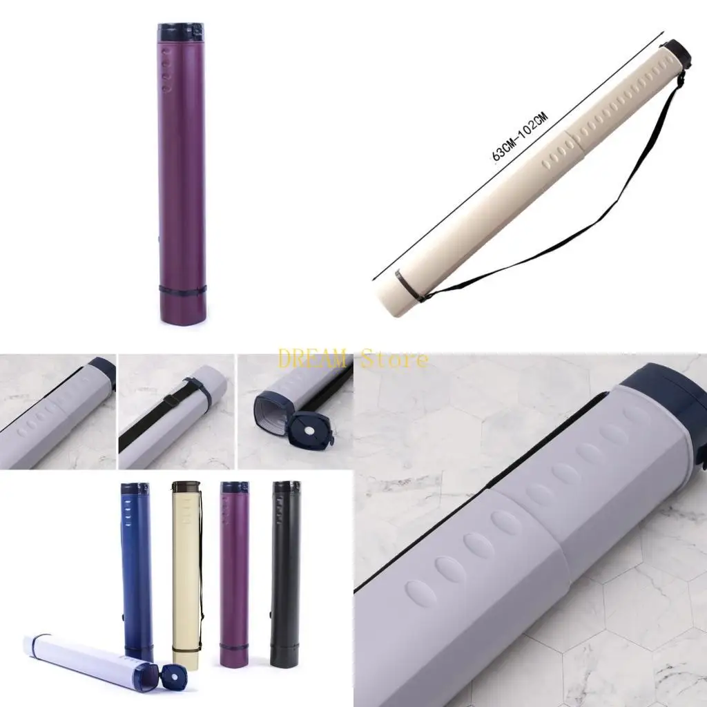 

Портативные тубусы для плакатов, расширяемые от 25 до 40 дюймов с плечевым ремнем и ручкой для хранения документов, чертежей,