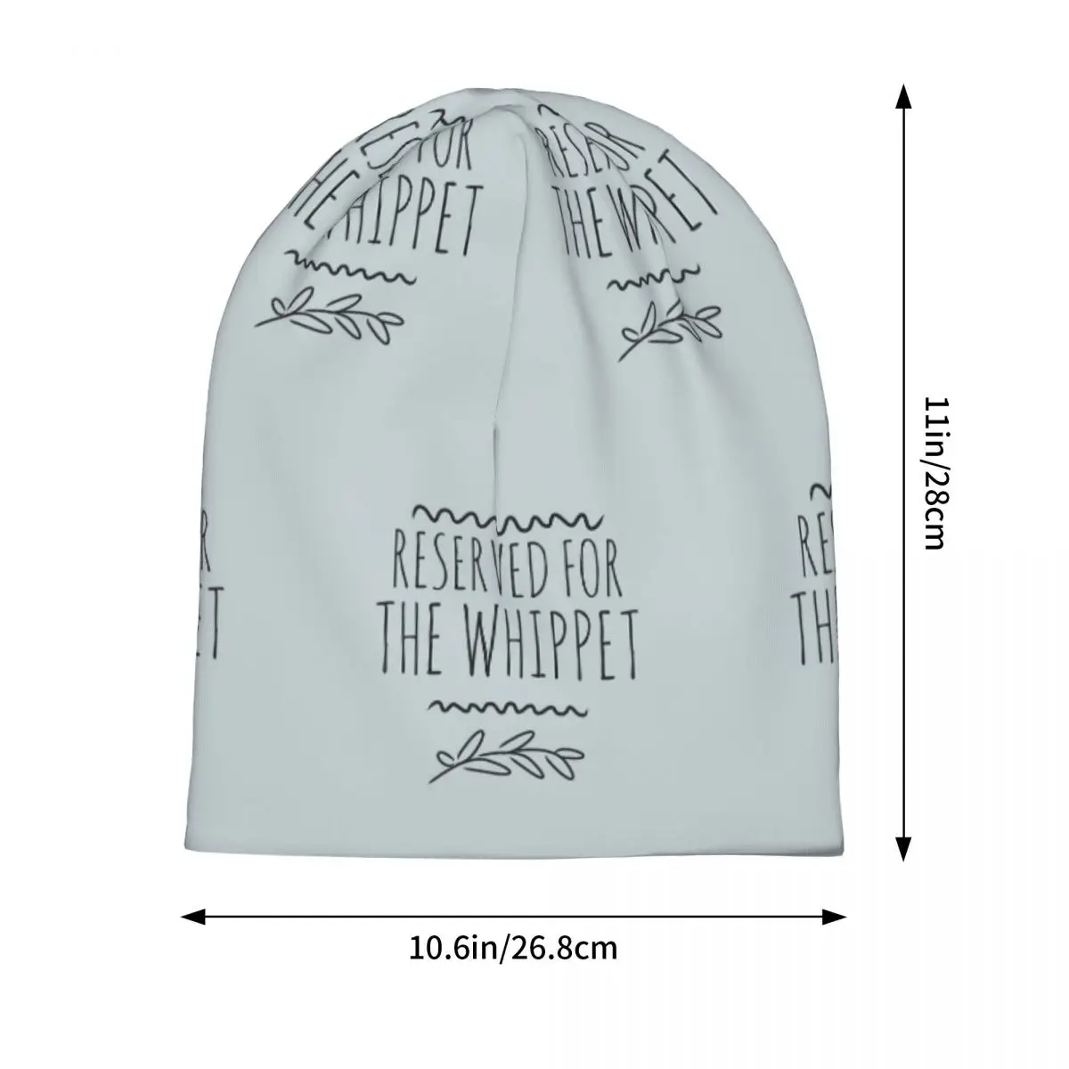 Reserved For The Whippet Warm Knitted Cap Hip Hop Bonnet Hat Autumn Winter Outdoor Beanies Hats for Men Women Adult