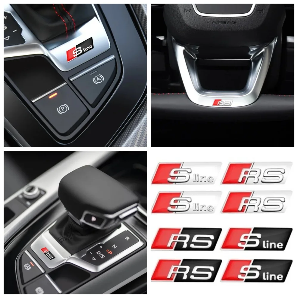 

2/5/10pc Car Steering Wheel Sticker Interior Badge Styling Decals For Audi A1 A3 A4 A5 A6 A7 A8 TT B5 B6 B7 B8 Modified Stickers