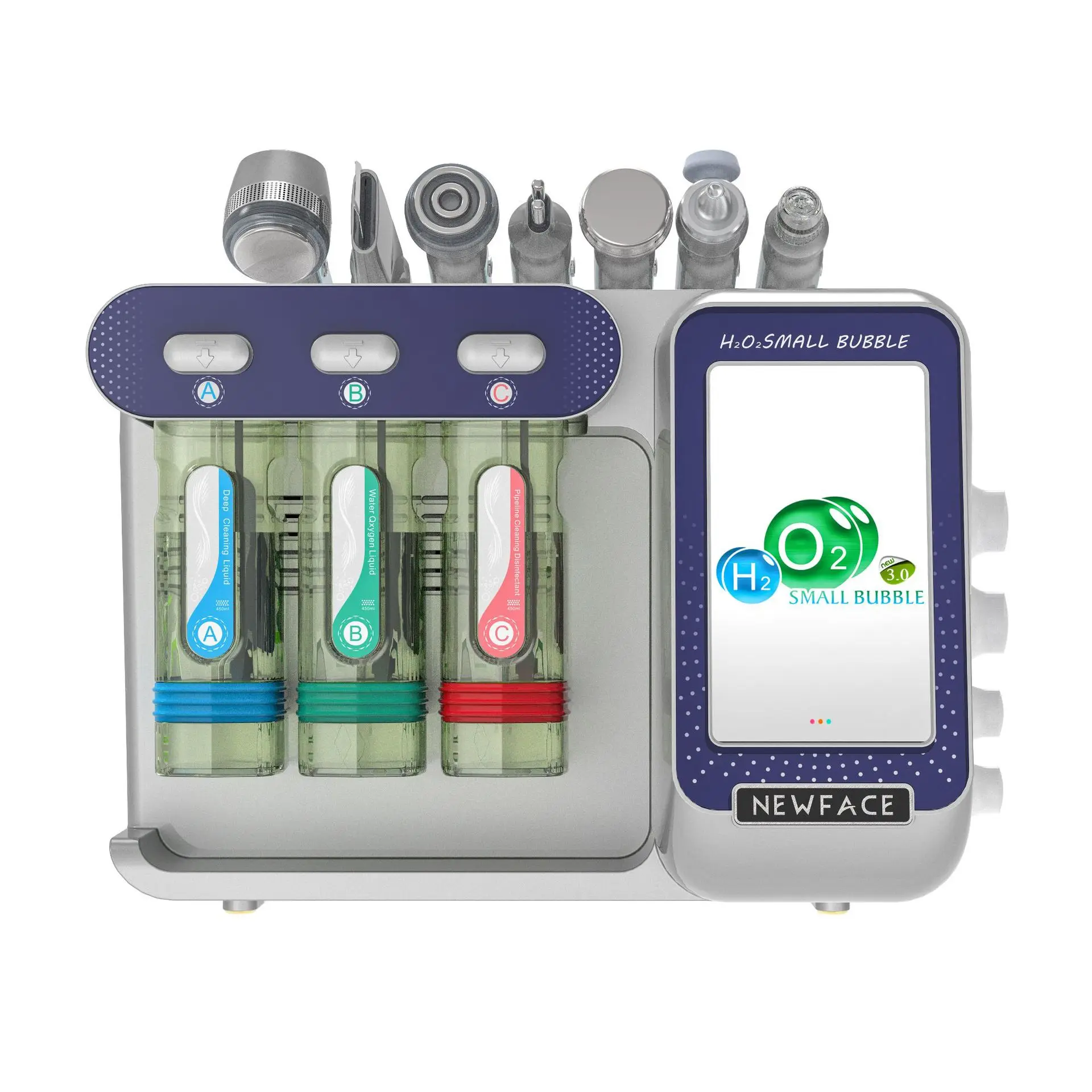 New Hydro Water Oxygen Jet Peel Machine Oxygen Spray Gun Facial Care Cleaning Machine RF Lifting Dermabrasion Skin Care Machine