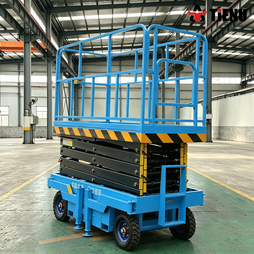 Electric aerial work platforms tracked self propelled aerial work platforms, and self propelled tracked scissor lifts.