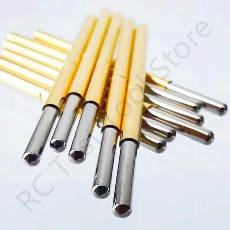 100PCS P125-J Spring Test Probe Test Pin Pogo Pin P125-J1 Electric ICT FCT PCB Test Tool 1.7/2.02/33.35mm Needle Round Tip Head