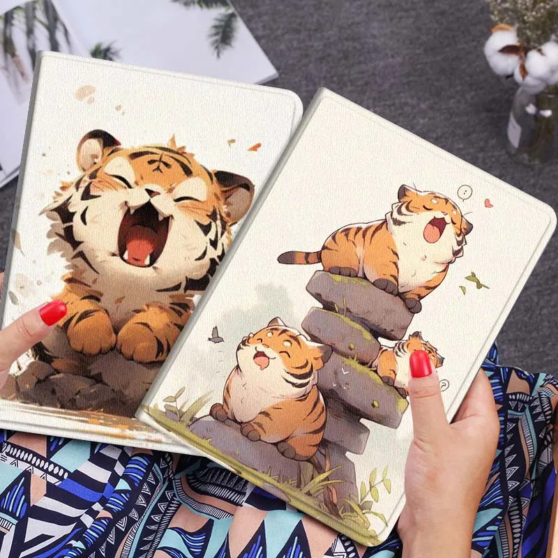 

Мягкий чехол для планшета с рисунком медведя и тигра, милый подарок для Xiaomi Redmi Mi Poco Pad 2 5 6s 7 7s Ultra Pro Max 14 12.4 12.1 дюймов