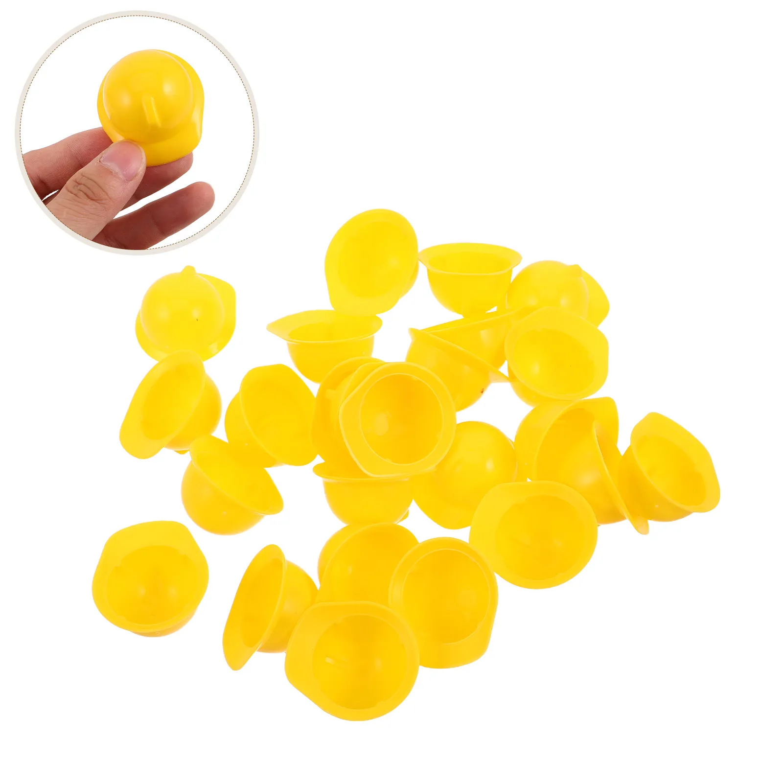 

25Pcs Mini Construction Hats Tiny Plastic Hard Hats Party Bottle Toppers Construction Theme Decoration Pieces Tiny Hard Hat