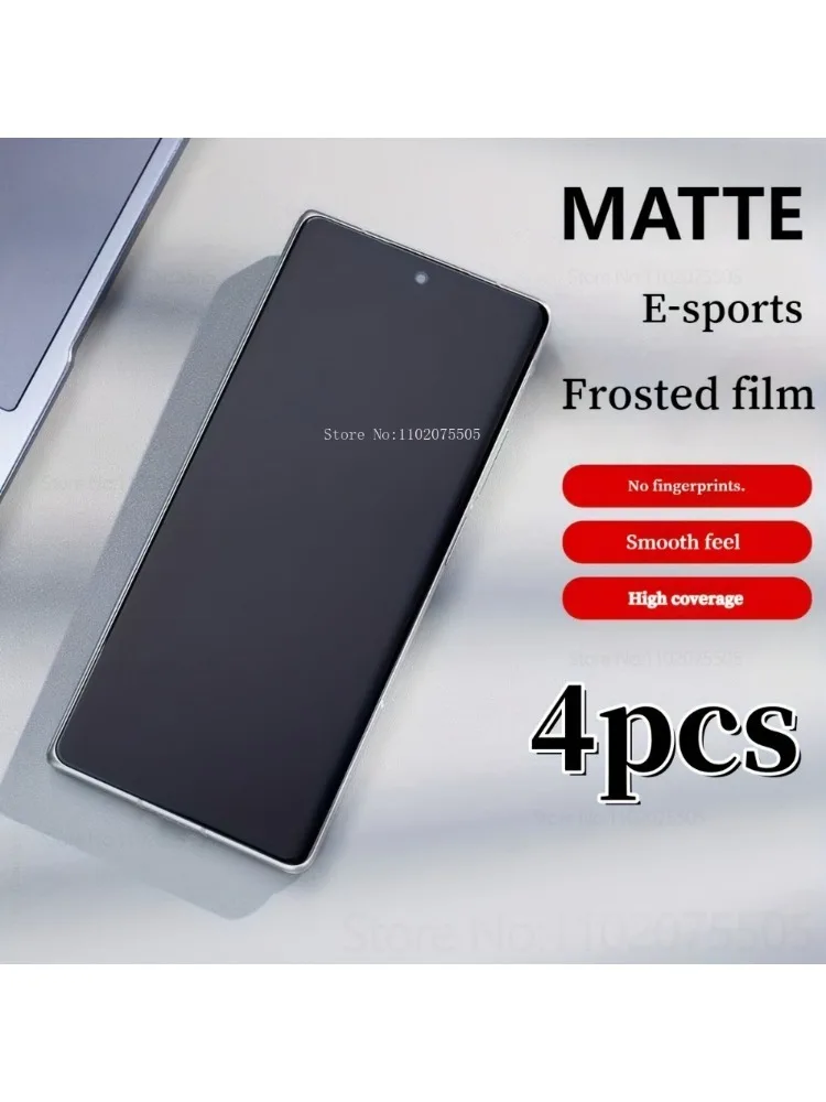 Film Hydrogel mat à couverture complète, 4 pièces, pour Samsung Galaxy S22 Ultra S23FE S24Ultra, protecteur d'écran S25 Ultra S10 S20FE S21Plus