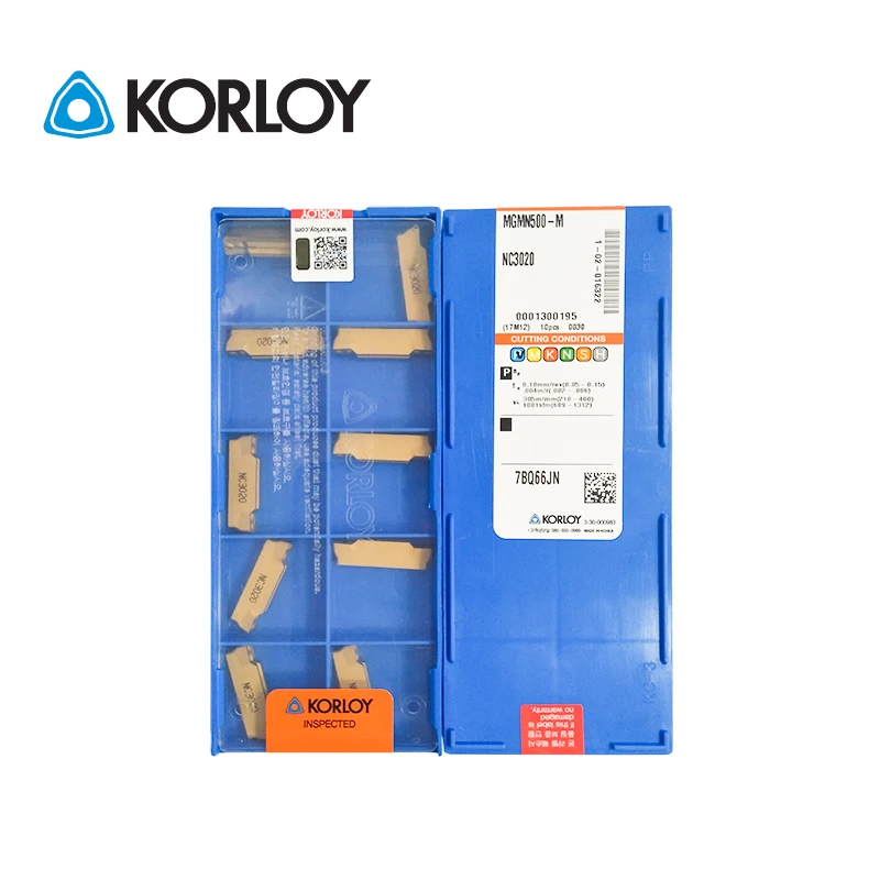 

10pcs KORLOY 100% Original MGMN500-M NC3020 NC3030 NC3120 NC6315 PC9030 PC215K HO1Multi Face Grooving Carbide Turning Inserts