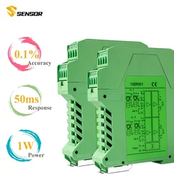 4 20ma Signal Isolator 1 In 1 Out Signal Converter Isolator 0-10V to 4-20mA DC Galvanic Signal Isolation