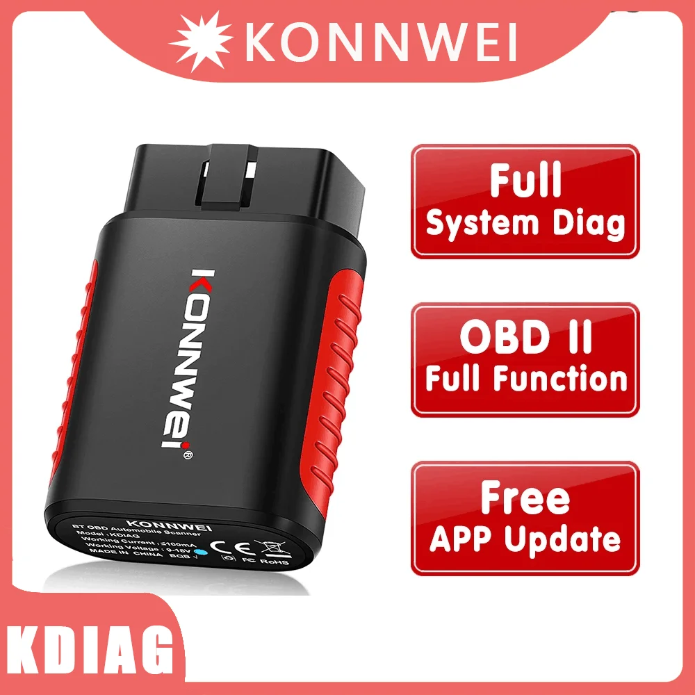 KONNWEI KDIAG MINI 2023 Full System Auto Scanner Reset SAS EPB Service ECU Programmer OBD OBD2 Car Diagnostic Tool pk Thinkdiag