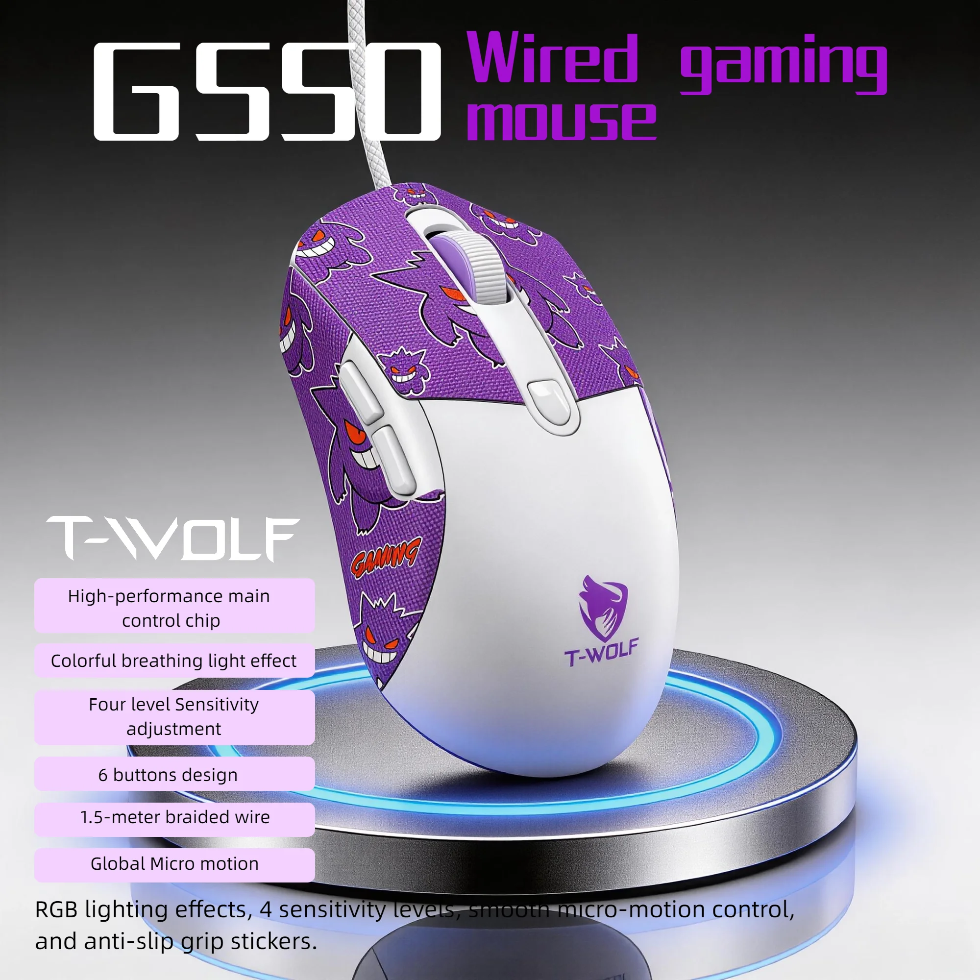 Pc Gaming Entry Level - Przewodowa mysz gamingowa RGB z 6