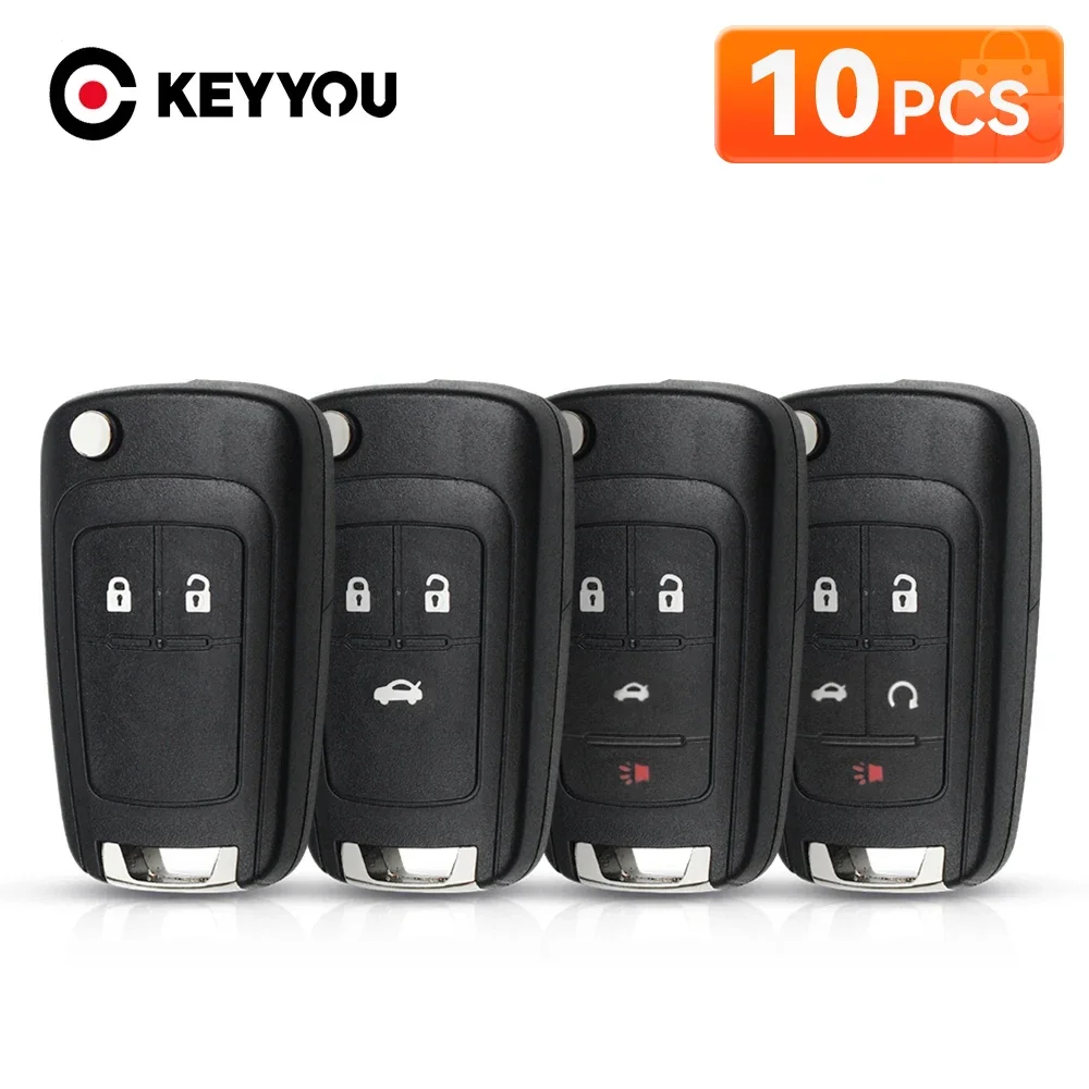 

KEYYOU 10 шт. откидной дистанционный ключ от автомобиля для Chevrolet Cruze Epica Lova Camaro Impala Fit Astra J Corsa E Insignia Zafira C 2 3 4 5BT