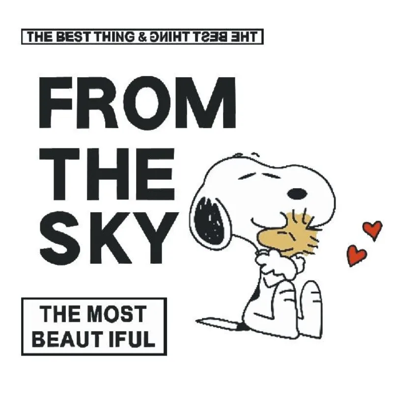 Snoopy cartoon printed T-shirt heat transfer stickers children's self-adhesive heat transfer diy pattern hot stamping gifts