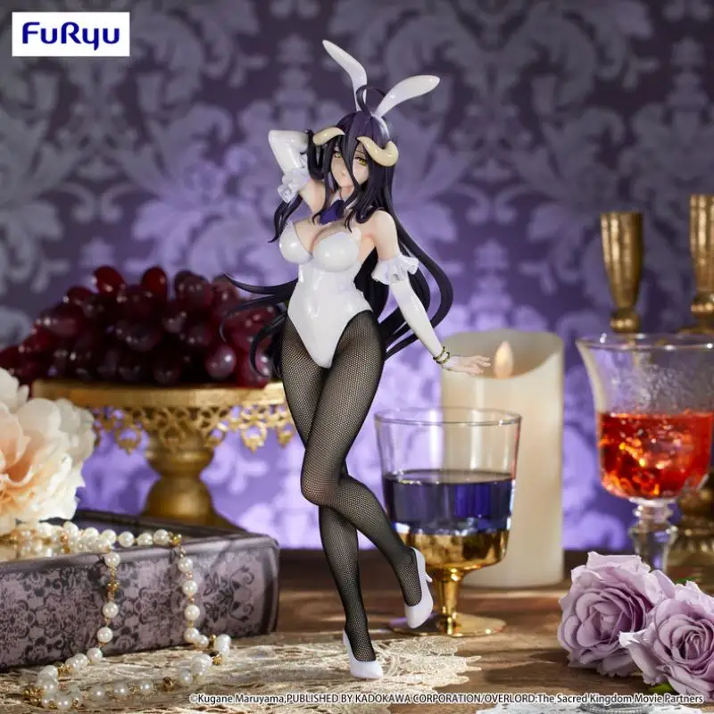 FuRyu Original BiCute Bunnies OVERLORD albedo Anime Action Figure Toys For Boys Girls Kids Children Birthday Gifts Collectible