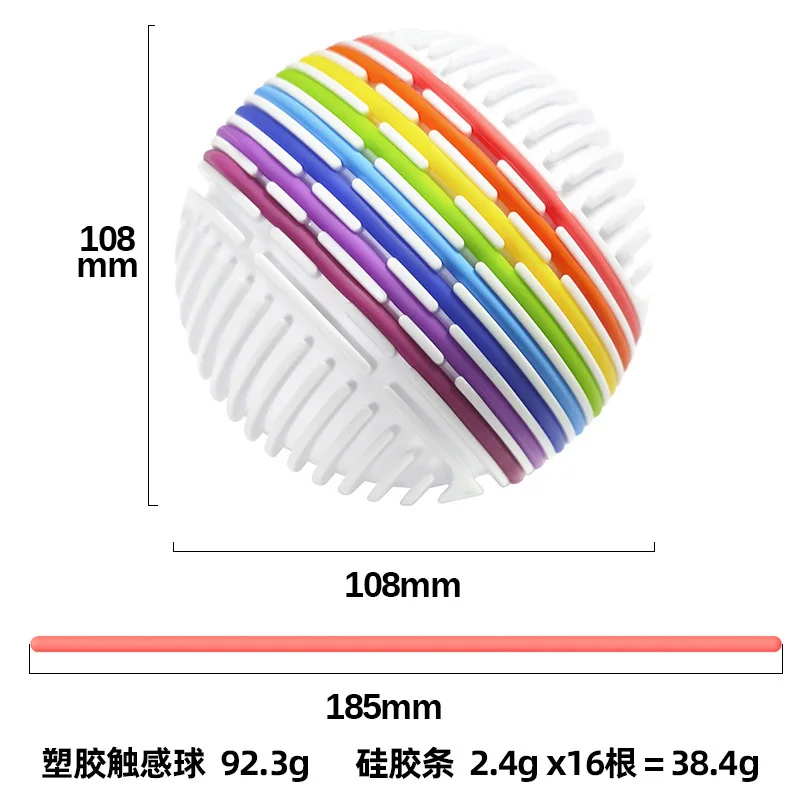 ألعاب تململ كروية للنشاط الحسي مع 16 قضيبًا ADHD، والتوحد، وتخفيف التوتر والقلق، كرة لوحية تململ حسية للأطفال والكبار
