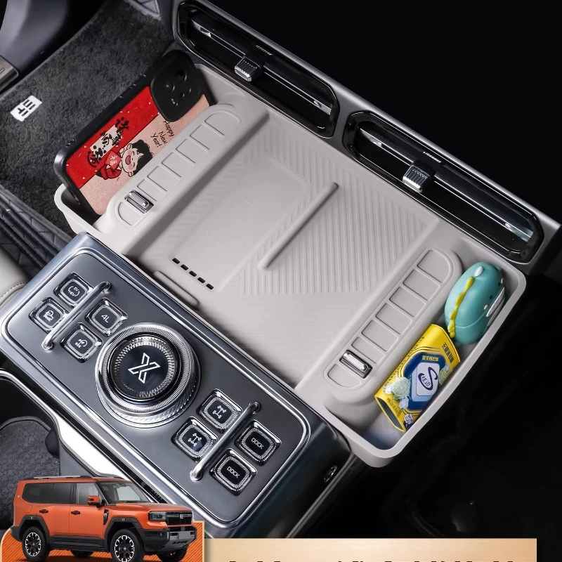 Para Chery Jetour ‌ Caja De Almacenamiento Para Consola Central G700, Almohadilla De Silicona Para Carga Inalámbrica, Almohadilla Antideslizante, Accesorios Interiores, Modificación — -15%, 8.05€ Coupon, from 45.59€ – 15% descuento – €45.59