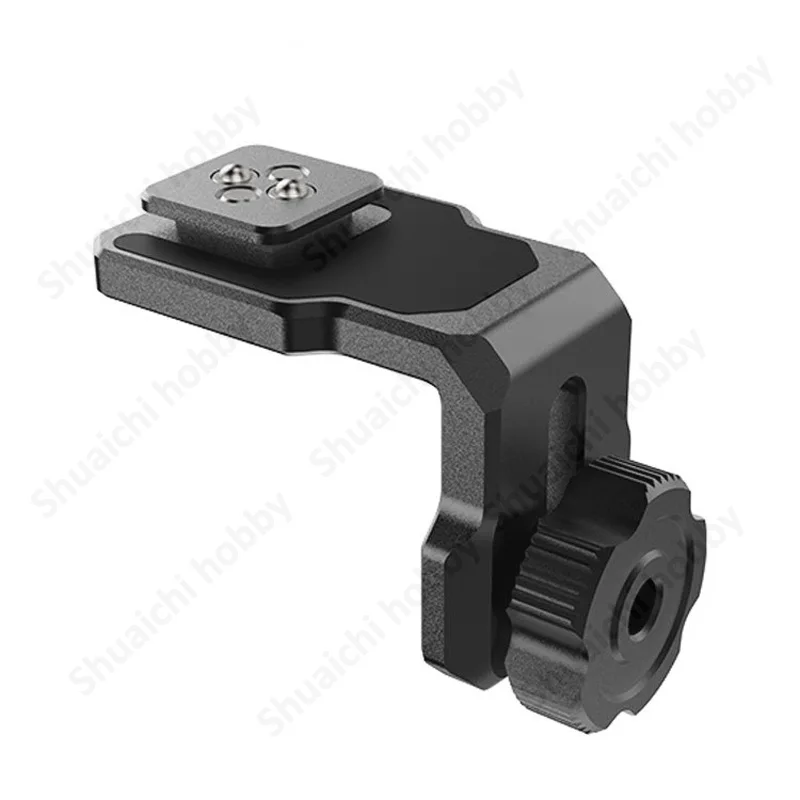 1PCS For DJI RS2/RSC2/RS3 Stabilizer Image Transmission Bracket L-shaped Metal Quick-Release Adapter Rack with Cold Shoe Mount