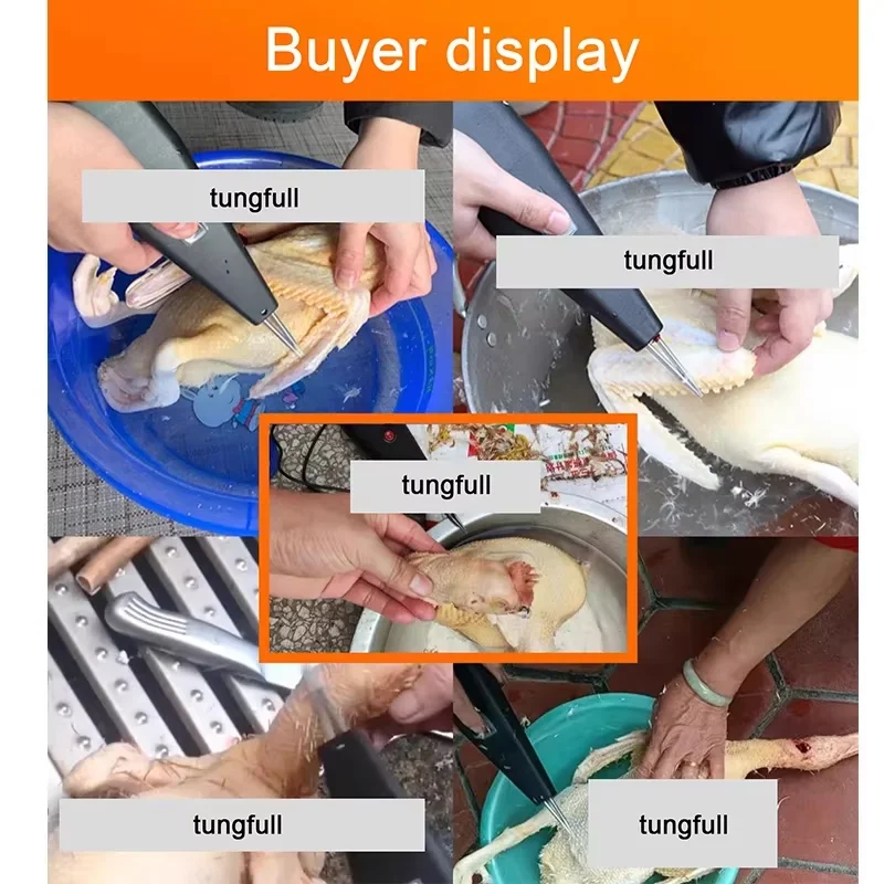 Chicken Plucker Duck Plucking Machine Large Commercial Chicken Plucker Goose Defeatherer Automatic Feather Remover