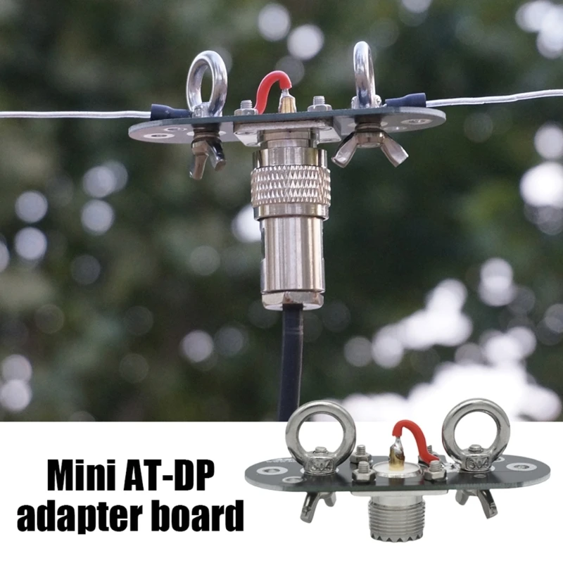 Small Antennas Test Adapter Board Antennas Feeding System Adapter Supports End Feed & Positive Dipole Shortwave Antennas