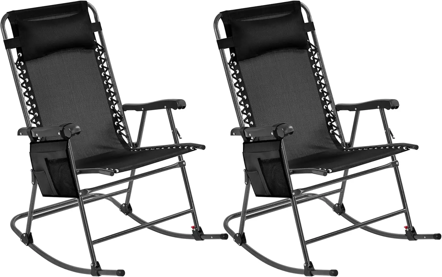 

26in Rocking Chair Outdoor Zero Gravity Folding Chairs Rocking Chairs Foldable Outdoor Lounge Chair