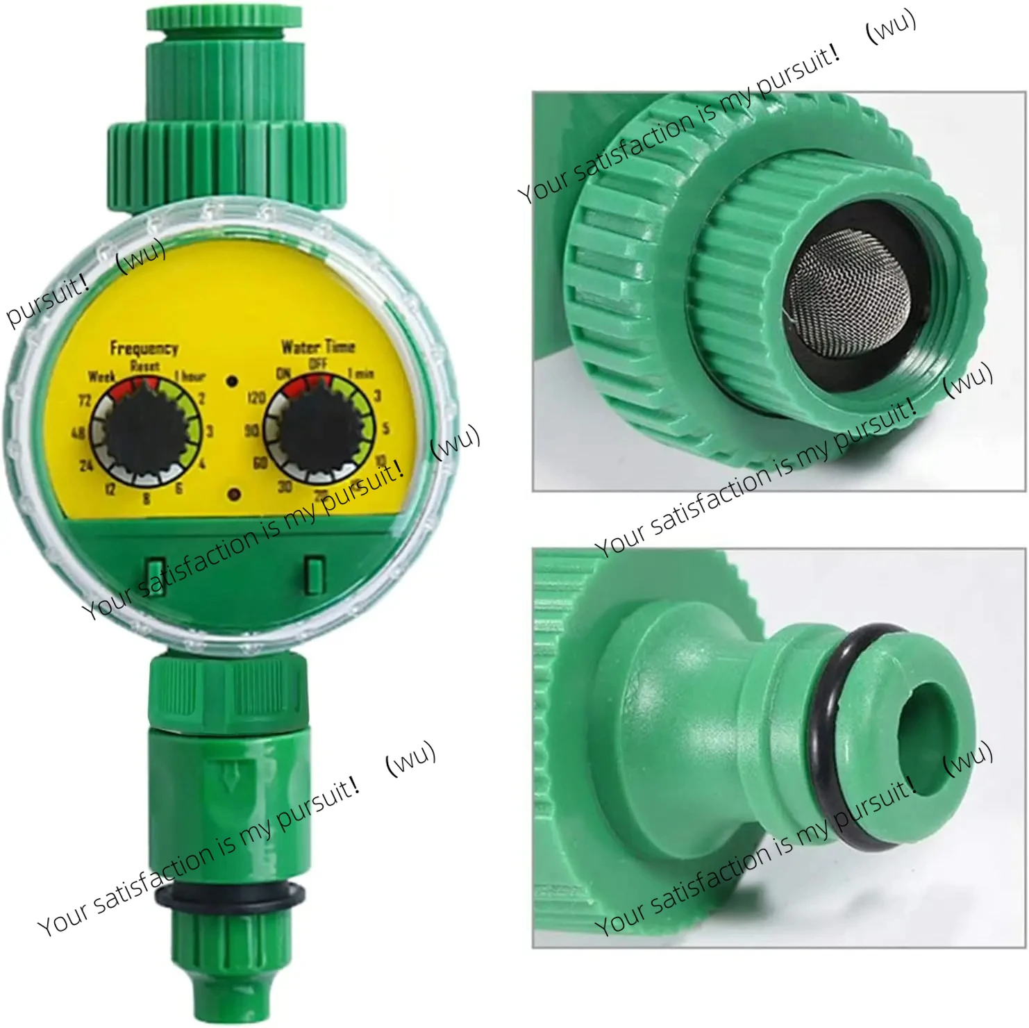 Green outdoor plastic garden electronic automatic watering hose irrigation timer faucet water pipe