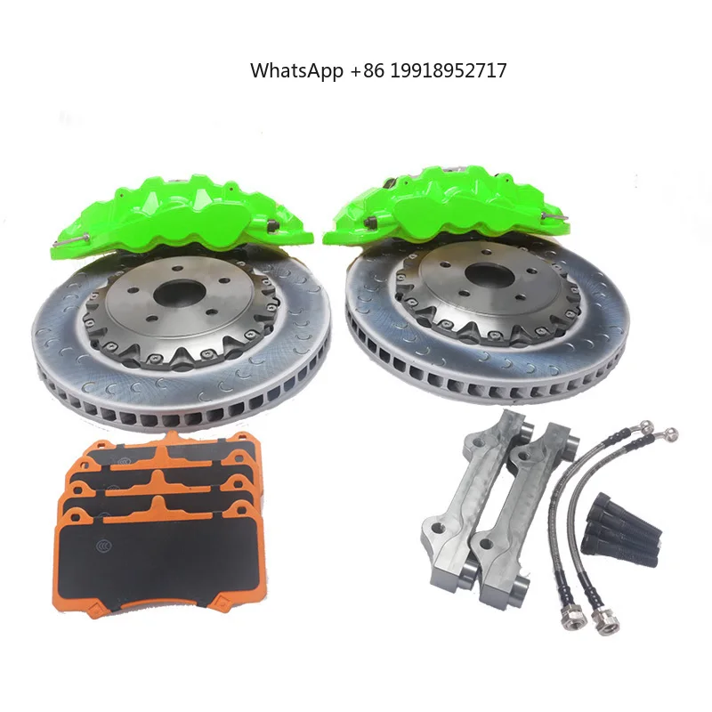 Wholesale 4 Pot Front Brake Calipers Kit with Disc Brake Calipers Adapter Brackets for Camry HILUX FOX Golf JJ1476