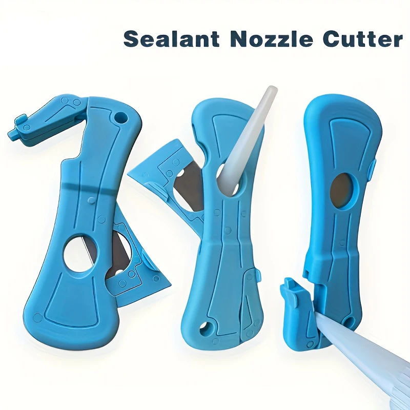 Manual Glue Nozzle Trimmer & Cutter - All-in-One Adjustable Adhesive Tip Cutter with Blade, Portable DIY Plastic for Sealant