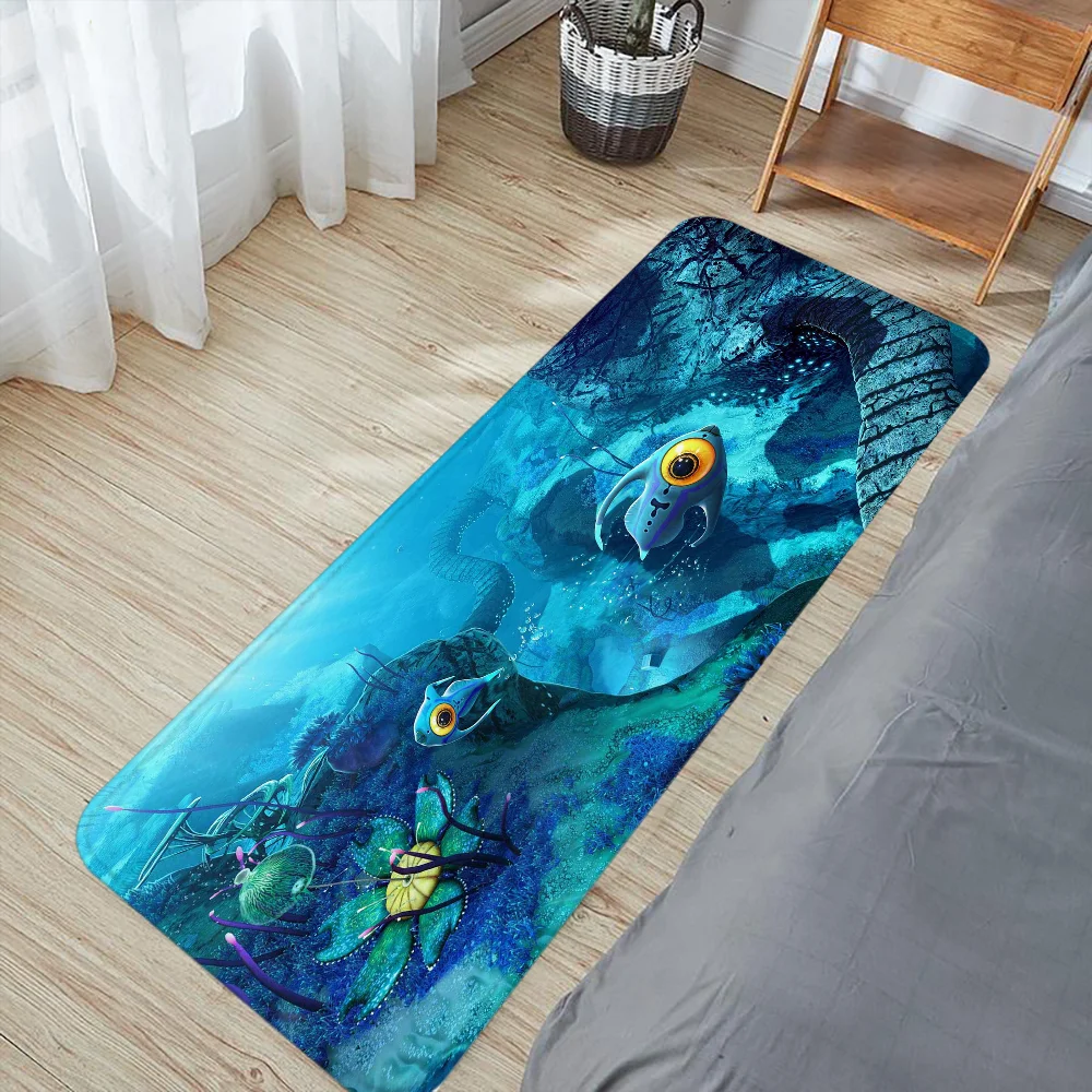 Subnautica Carpet for Bathroom Mat Foot Mat for Hallway on the Floor Custom Doormat Outdoor Rug Cute Room Decor Kitchen Rugs