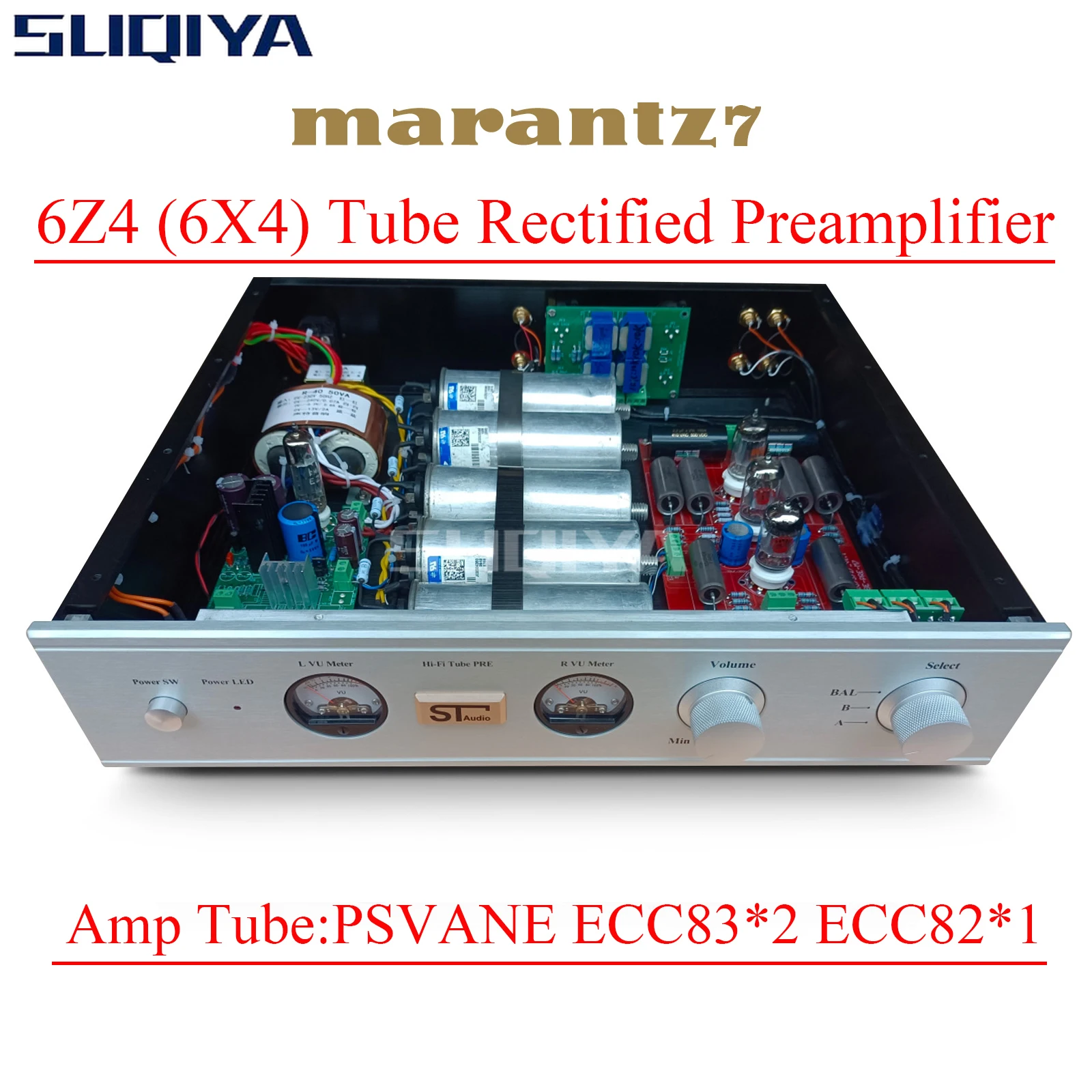 

SUQIYA-High Pressure Oil Immersed Capacitor Marantz M7 FET 2SK1170 12AX7 Tube Preamp 6X4 12AU7 Tube Preamplifier Amplifier Audio