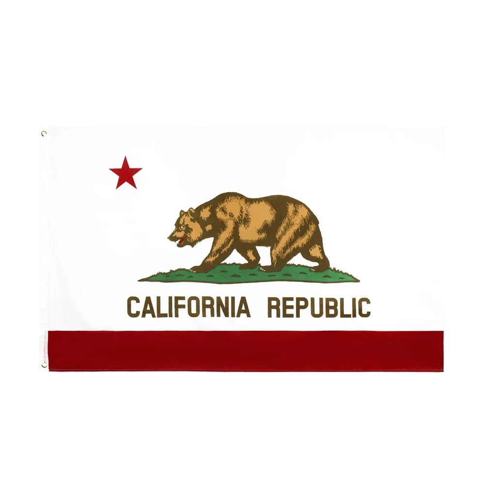 90*150cm Us Usa State Bear California Flag