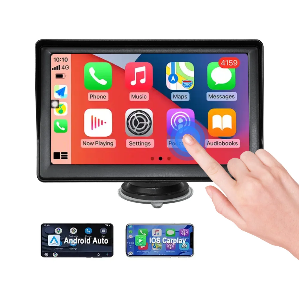 

Universal Linux 7-inch IPS HD (1024*600) wireless CarPlay/Android car/truck/bicycle/bus automatic mat