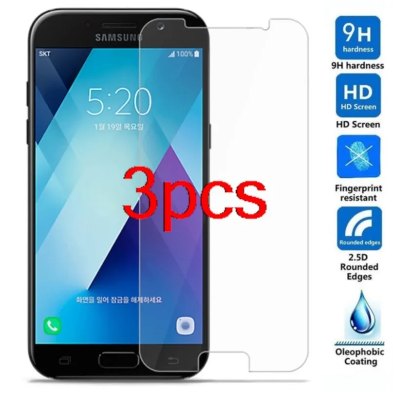 Прозрачная защитная пленка для samsung galaxy a5 2017, закаленное стекло 9h, Защитная пленка для ЖК-экрана a520f a520, 3 шт. Прозрачная защитная пленка для samsung galaxy a5 2017, закаленное стекло 9h, Защитная пленка для ЖК-экрана a520f a520, 3 шт.