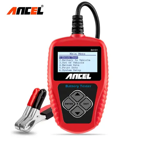 Ancel BA101 Car Battery Tester 12V 100-2000CCA 220AH Auto Load Battery Analyzer Multi languages Car Battery Charging Tester