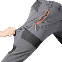 Pantalones de Montañismo al aire libre para hombre con pantalones elásticos de secado rápido de cuatro lados, pantalones rápidos transpirables elásticos ligeros y finos de verano
