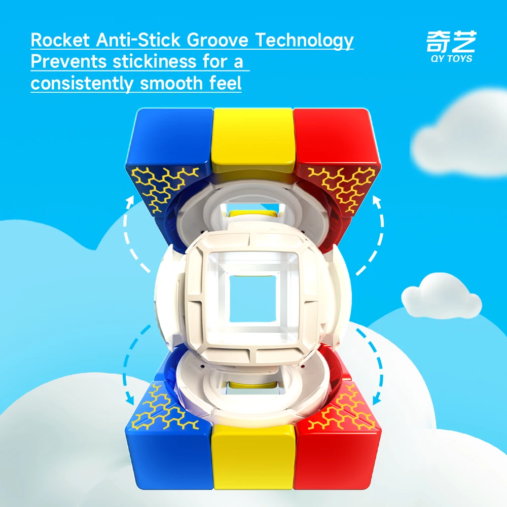 Qiyi cubo vazio sandmich cubo mágico qy cubo oco cubo de velocidade educacional das crianças quebra-cabeça brinquedos presente do miúdo