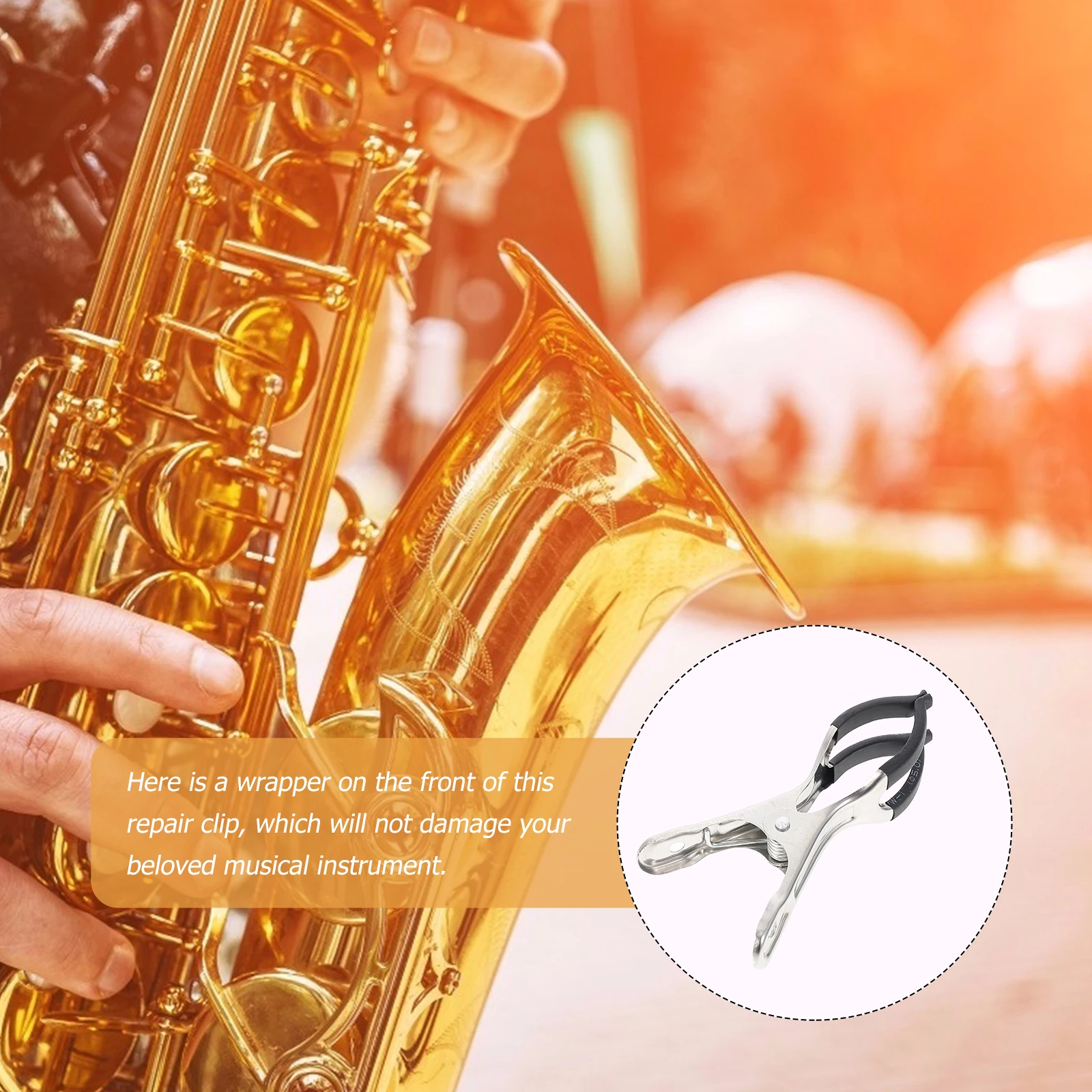 

Saxophone Repair Clips Maintenance Tool Woodwind Instrument Clarinet Accessories Stainless Steel Tools Flute