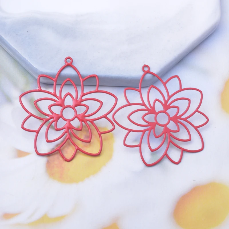 30 Stück/Lot AD3269 36*29mm Messing-Lebensblumen-Anhänger Bunte Schmuck- und Ohrring-Materialien – Detail 6