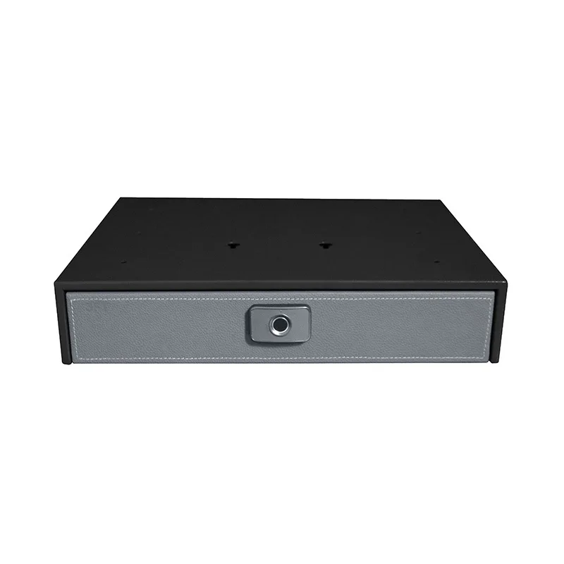 Fingerprint Lock Drawer Safe for Home Office Jewelry Storage Hidden Desk Top Security Box