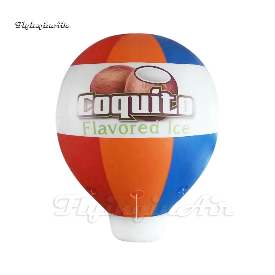 Helium Balloons Advertising PVC Inflatable Flying Balloon 3.5m Customized Hot Air Ballon For Outdoor Parade Events