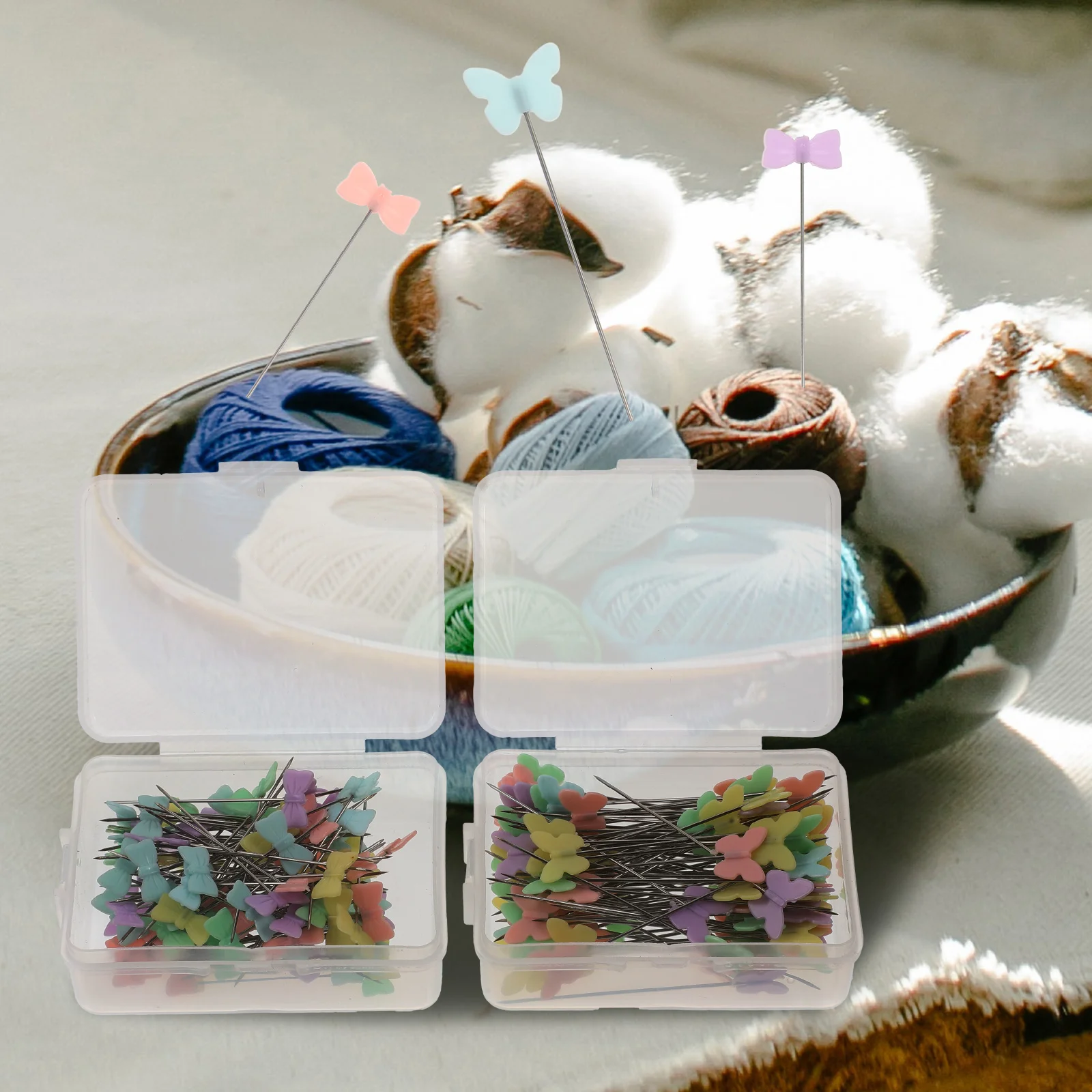 

200pcs Sewing For Women Durable Clip Pin Set Practical Dressing Buckle Fixing Cloth Handicraft Craft Button Pins Utility Clasp