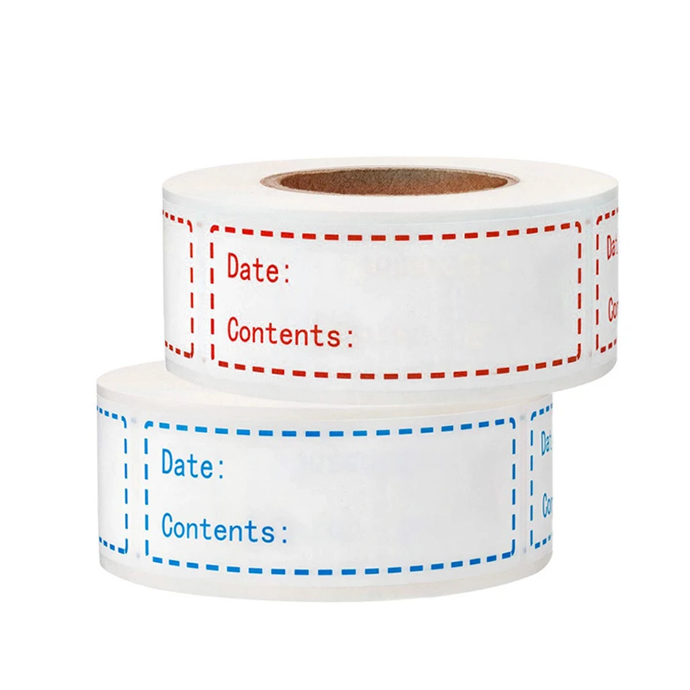 

250Pcs Dissolvable Food Labels Wear Resist Freezer Food Stickers Blank Writing Sticker Labels for Glass Metal Plastic Containers