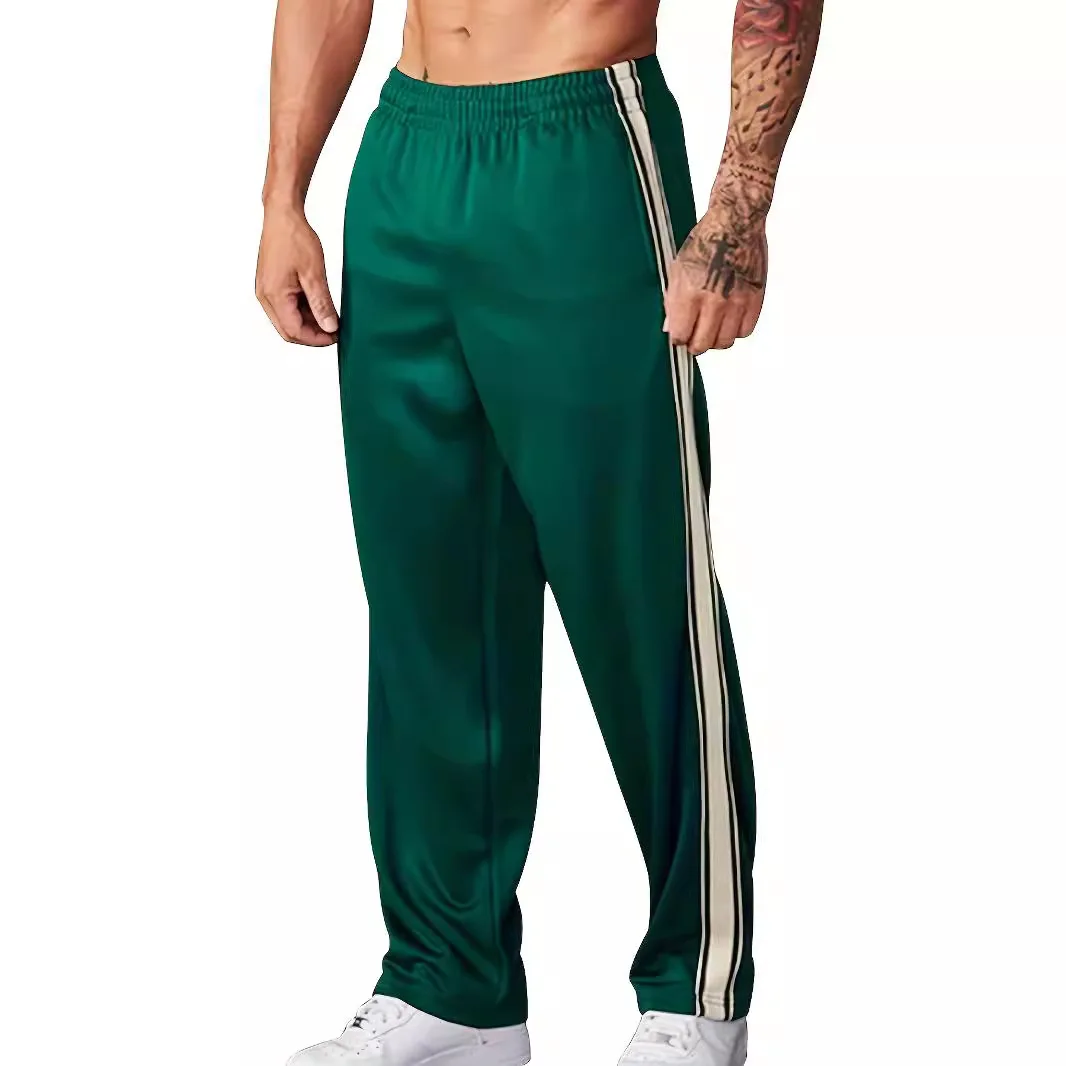 

US EU 2025 New Spring Summer Mens Casual Sport Pants Gym Training Muscle Fit Running Jogging Workout Trousers