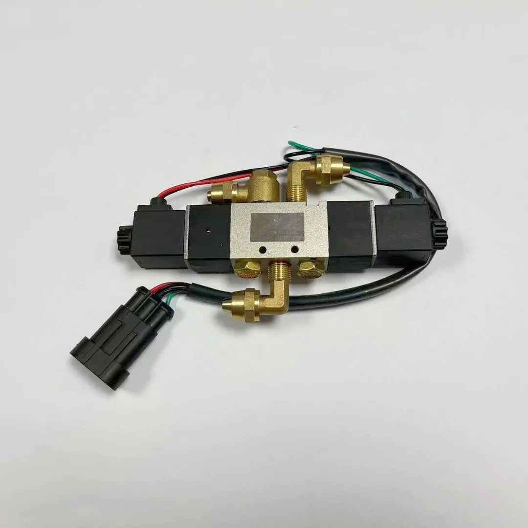 for Bus door pump solenoid valve TG2512-06W 24V     school   medium bus solenoid valve black plug four wire