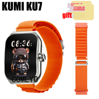 Band For KUMI KU7 Strap Smart watch Nylon Adjustable Soft Bracelet FOR Women Men Belt Screen protector film