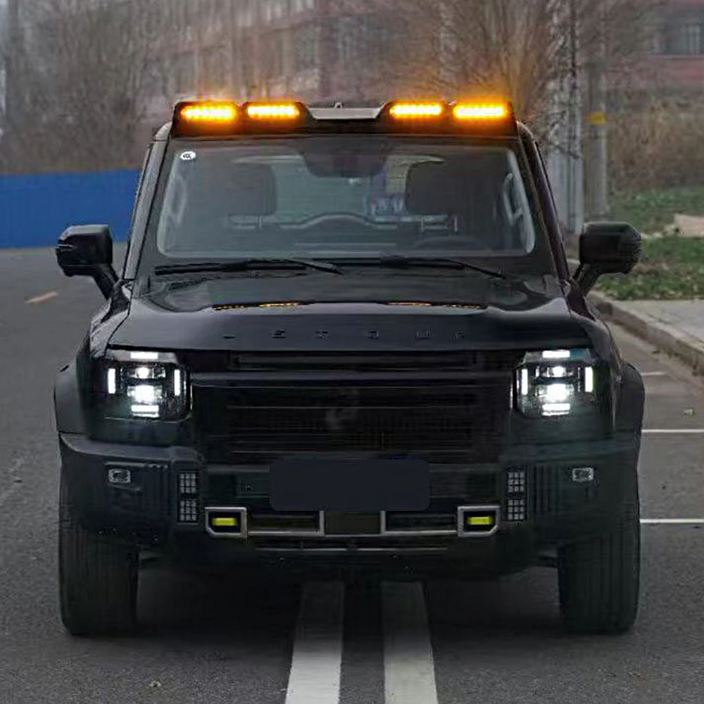 For Chery Jetour Traveler T2 2023 -2026 Roof Spoiler Spotlight Led Off Road Auxiliary Searchlights Car Tuning Accessories Parts