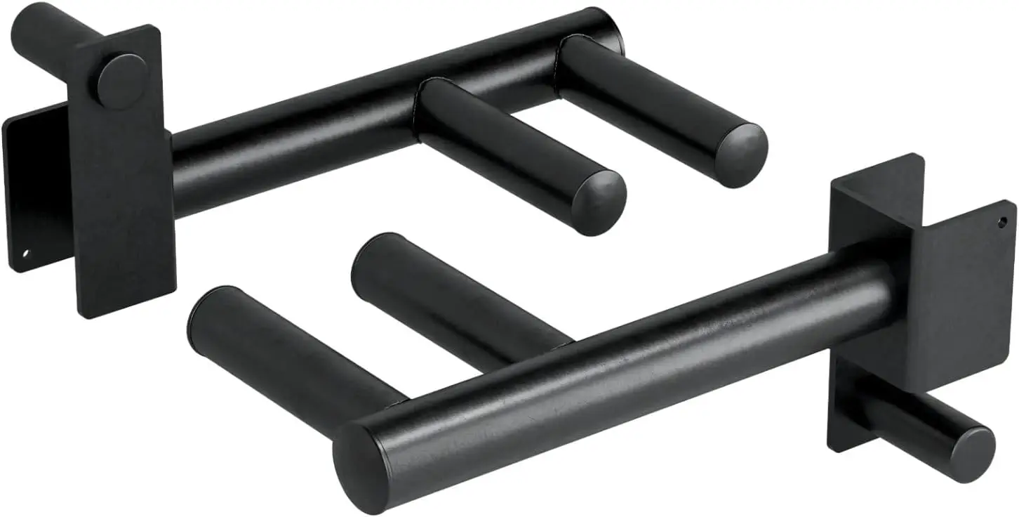 

Heavy Duty Power Rack J-Hooks & Attachments - Barbell Holders Compatible with 2x2 & 3x3 Home Gym Racks