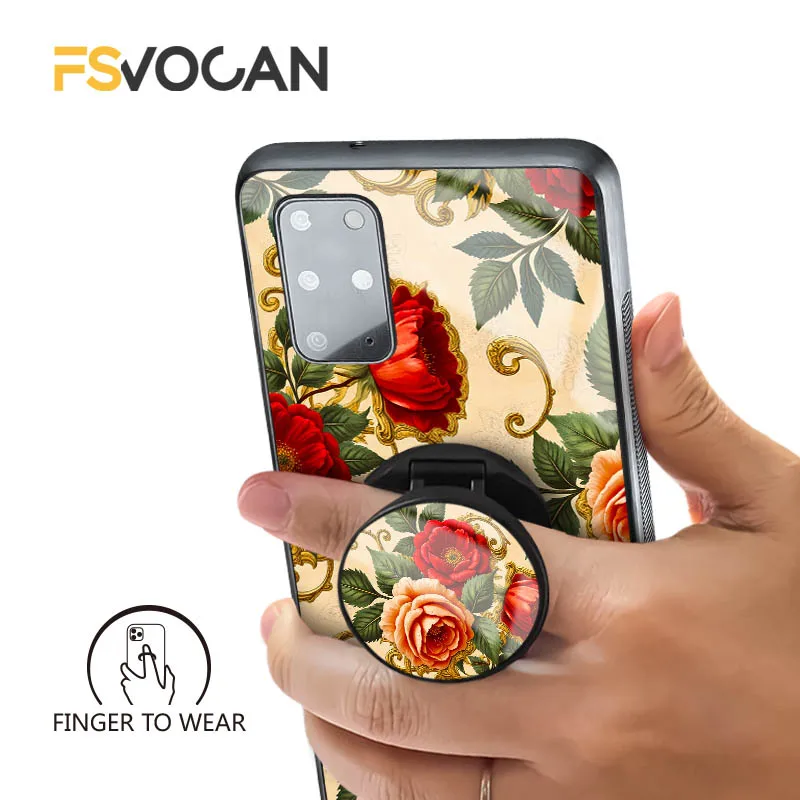 حامل الأزهار الباروك ميرج ريترو روز لسامسونج غالاكسي S26 S25 S24 S23 S22 S21 S20 زائد الترا A53 A54 A32 A33 A34 A35 A55