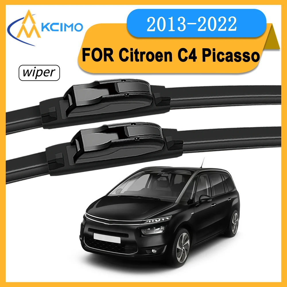 Ersatz-Frontscheibenwischer-Set für Citroen C4 Picasso 2013-2022 Allwetter-Leistungs-Scheibenwischer Direktmontage